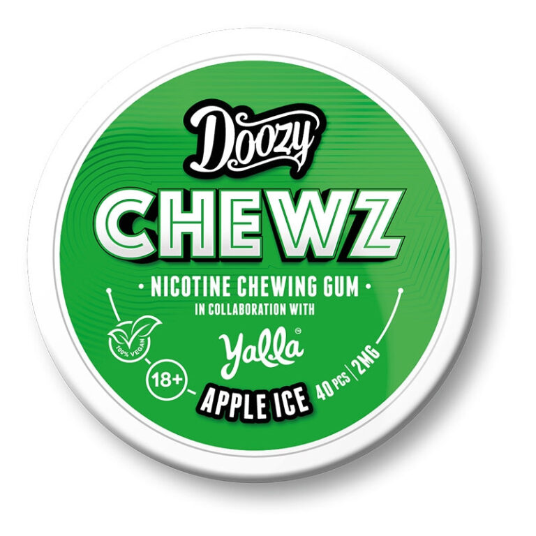 Doozy Chews Flavoured Nicotine Chewing Gum Apple Ice