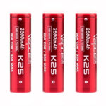 Vapcell K25 18650 Battery in Case